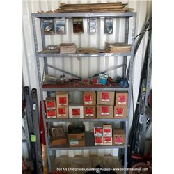 6' LIGHT DUTY GREY METAL SHELVING UNIT
