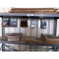 CONTENTS: SHELF--FORD 8N/9N EMBLEMS, MANUALS, DECALS