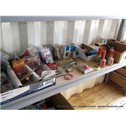 CONTENTS: SHELF--ASSORTED ELECTRICAL GASKETS, BOLTS