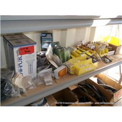 CONTENTS: SHELF--FLOW-PUR EXTERIOR WATER FILTER, WASTE VALVE HANDLES, MISCELLANEOUS SCREEN DOOR PART