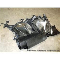 LOT: WELDING HELMET, FOAM INSULATION, CANVAS COVER