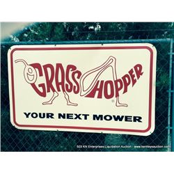 METAL "GRASSHOPPER" EQUIPMENT SIGN