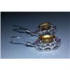 Image 2 : 6.040g Earring of Citrine, Ruby and CZ Sterling 925 Silver