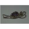 Image 2 : 2.00g Pendant of Amethyst in 92.5 Silver