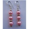 Image 1 : 5.840g Earring of Pearl Pink Made in German Silver