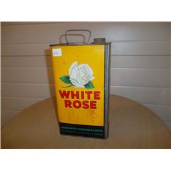 White Rose Oil Tin