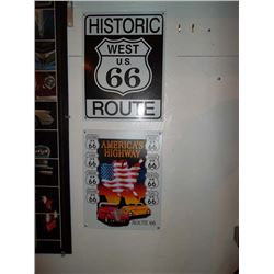Route 66 Tin Sign