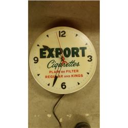 Export Cigarettes Clock