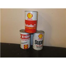 Shell Oil Tins