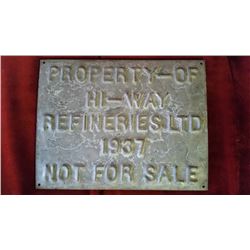 Hi-Way Refineries Ltd Sign