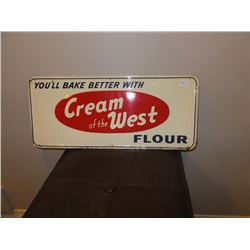 Cream of the West Sign