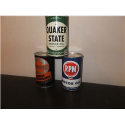 1 Quart Oil Tins