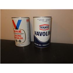 Valvoline Oil Tins