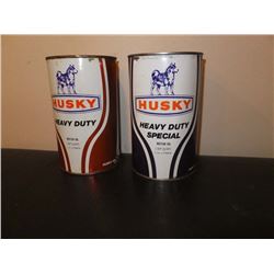 Husky Oil Tins