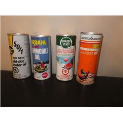 Snowmoble Oil Tins