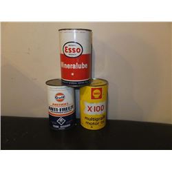 1 Quart Oil Tins