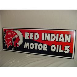 Red Indian Oils Sign