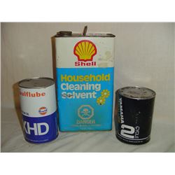 Gulf Shell & Yamaha Oil Tins