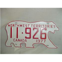 Polar Bear License Plate