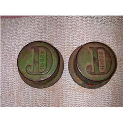 John Deere Cast Iron Hub Caps