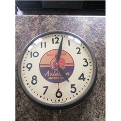 Red Indian Aviation Clock