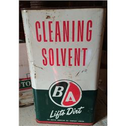 B/A Cleaning Solvent Tin
