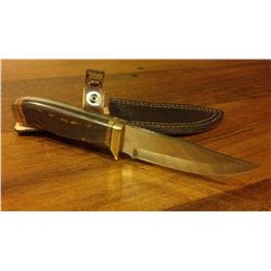 BriCut Knives: Hand Crafted Knife with Tiger Stone Inlaid Handles 