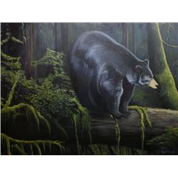 Original Painting: "Bear on Alert" by Ryan Perry