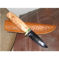 Big Creek Knife Works: Hand Made Maple Handled Knife by Barry Minkoff