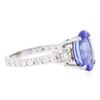 Image 2 : 14KT White Gold 2.46ct Tanzanite and Diamond Ring