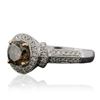 Image 2 : 14KT Two-Tone Gold 1.30ctw Diamond Ring