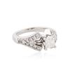 Image 2 : 14KT White Gold 1.55ctw Diamond Ring