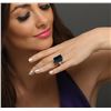 Image 2 : 14KT White Gold 31.63ct Topaz and Diamond Ring