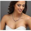 Image 1 : 14KT Yellow Gold 18.06ctw Tanzanite and Diamond Necklace