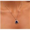 Image 2 : 14KT Two-Tone Gold 5.02ct Tanzanite and Diamond Pendant With Chain