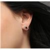 Image 1 : 14KT Yellow Gold 1.06ctw Ruby and Diamond Earrings