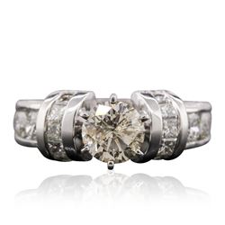 14KT White Gold 4.05ctw Diamond Ring