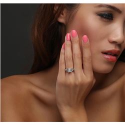 14KT White Gold 1.87ctw Diamond Ring