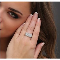 14KT White Gold 2.98ctw Diamond Ring
