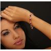 Image 2 : 14KT Yellow Gold 15.30ctw Ruby Bracelet