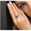 Image 2 : 14KT White Gold 2.08ct Tanzanite and Diamond Ring