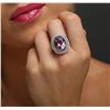 Image 2 : 14KT Two-Tone Gold 8.09ct Amethyst and Diamond Ring