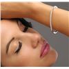Image 1 : 14KT White Gold 1.32ctw Diamond Bangle Bracelet