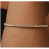 Image 2 : 14KT Yellow Gold 2.70ctw Diamond Bangle Bracelet