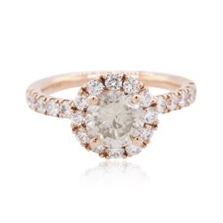 14KT Rose Gold 1.74ctw Diamond Ring