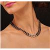 Image 2 : 14KT Yellow Gold 78.00ctw Sapphire and Diamond Necklace