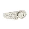 Image 2 : 14KT White Gold 1.15ctw Diamond Ring