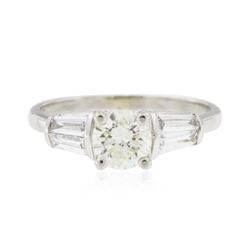 Platinum 1.13ctw Diamond Ring