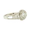 Image 2 : 14KT White Gold 1.17ctw Diamond Ring