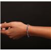 Image 2 : 14KT White Gold 5.36ctw Tanzanite and Diamond Bracelet